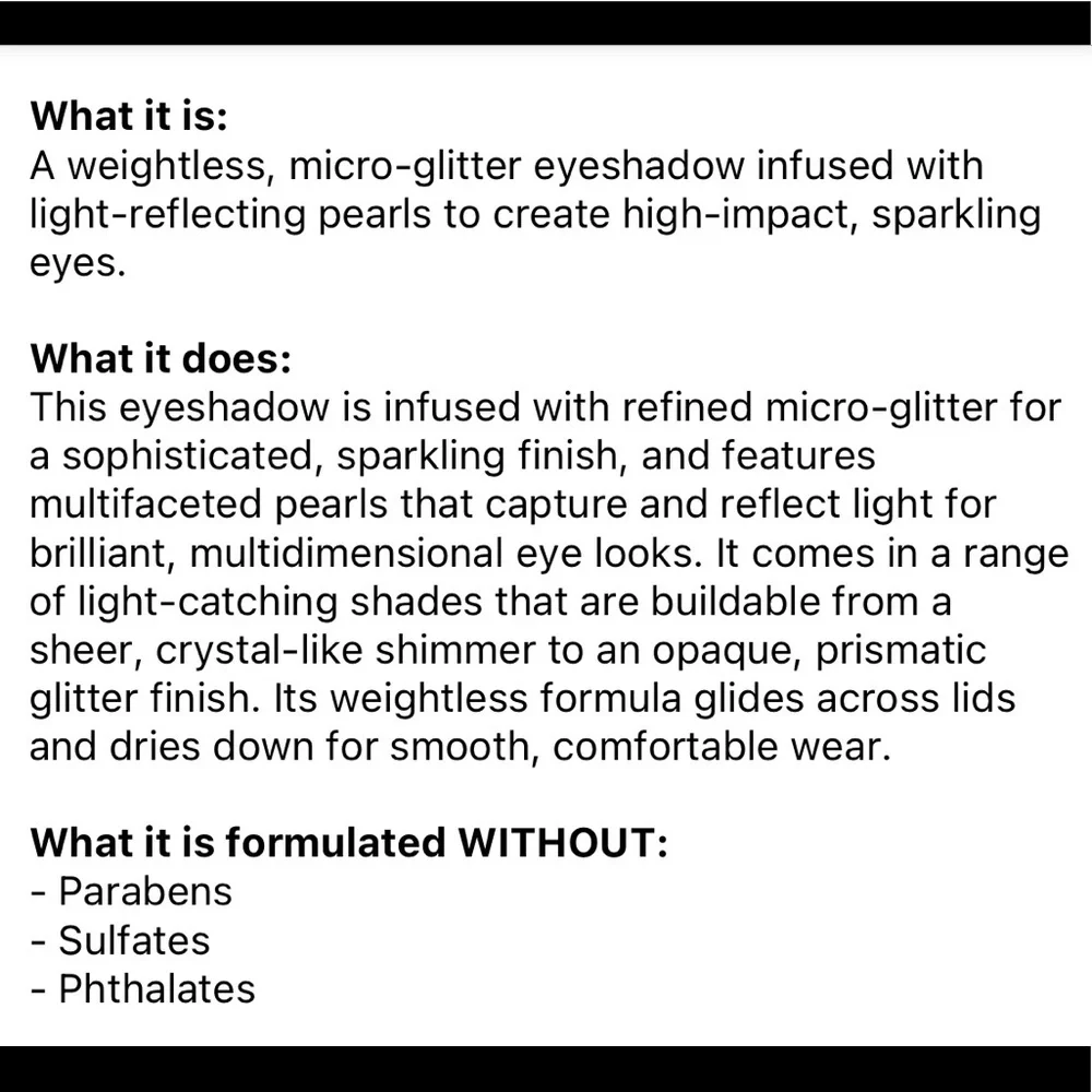 ✨ Hourglass Scattered Light Glitter Eye Shadow / Color: Foil - gold